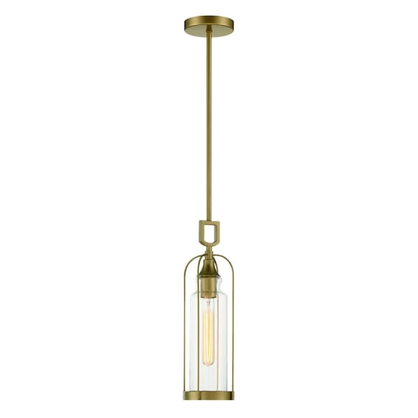 Eurofase Yasmin Farmhouse 27" Round Outdoor 6-Light Chandelier, Aged Gold/Hand Blown Glass 42727-026 - main